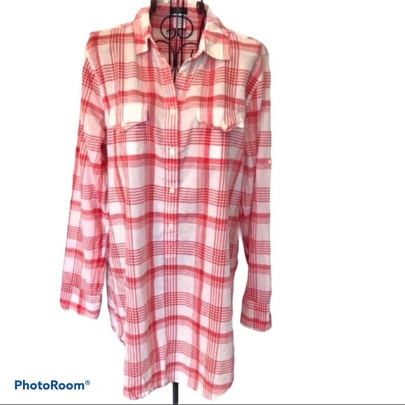 J. Crew Long Sleeve 6 Button Popover Shirt Size M - Picture 4 of 9